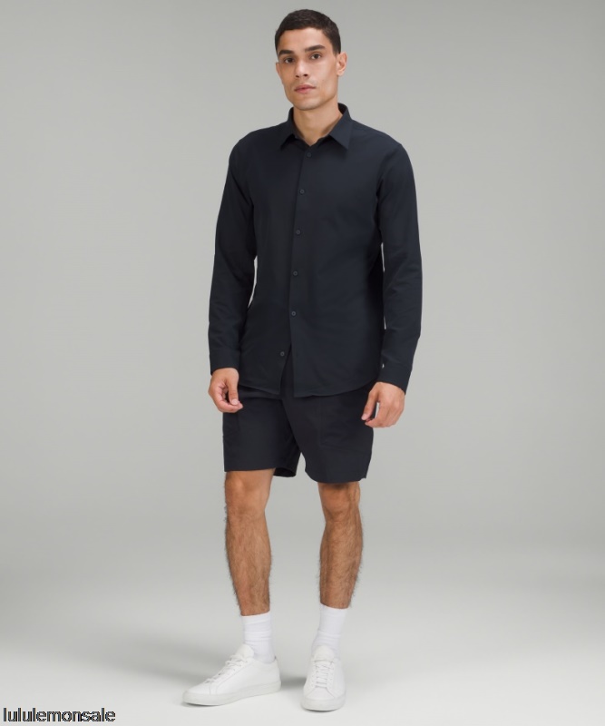 Lululemon Verkauf DELULU609 | New Venture Langarmshirt Classic Navy